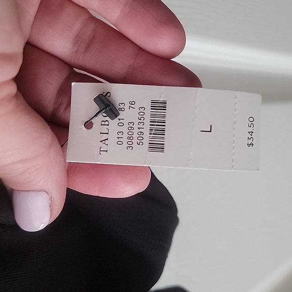 Talbots Prima Cotton Longsleeve Tee Size L - Picture 3 of 5